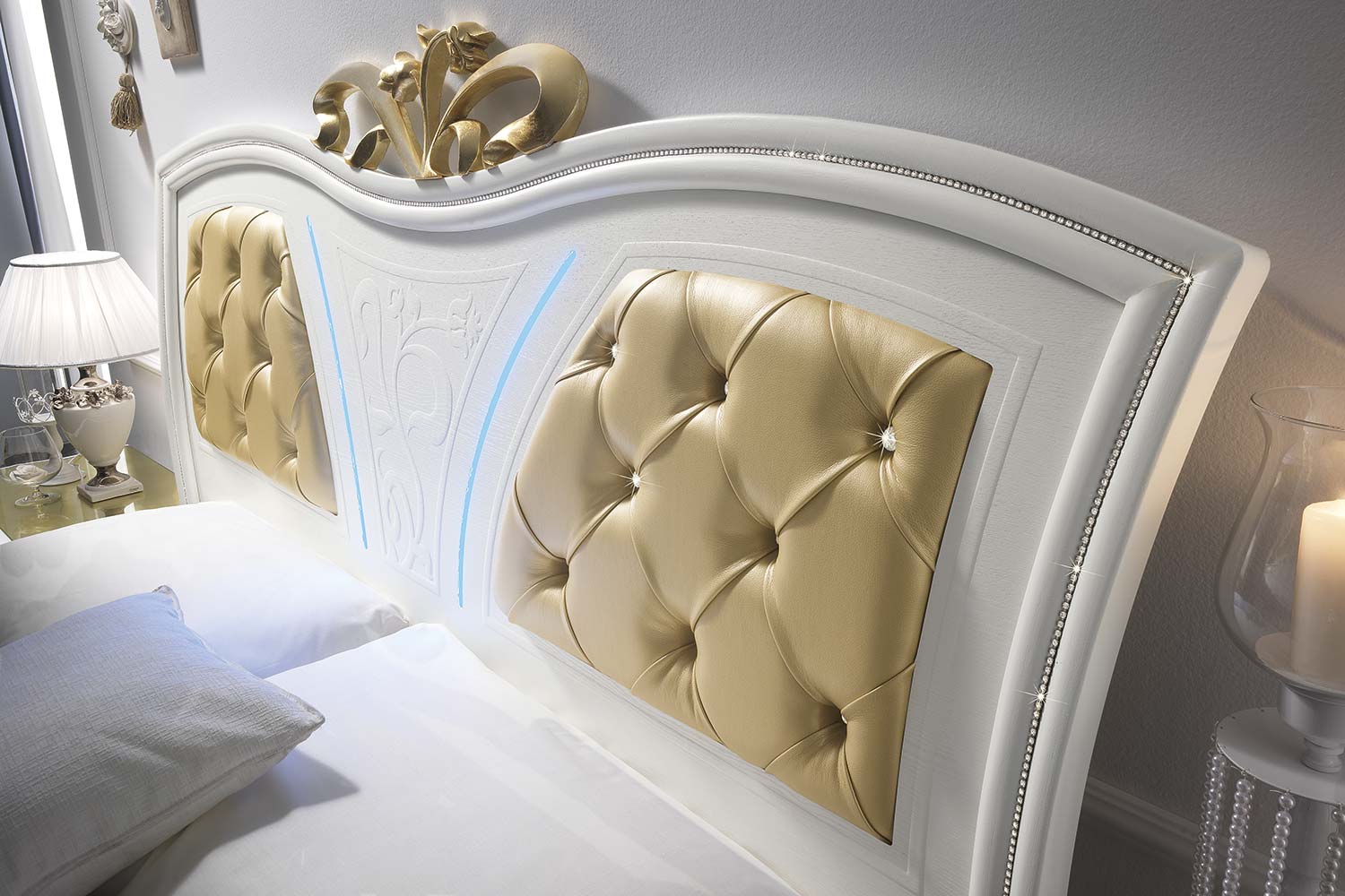 TESTATA LETTO ORO